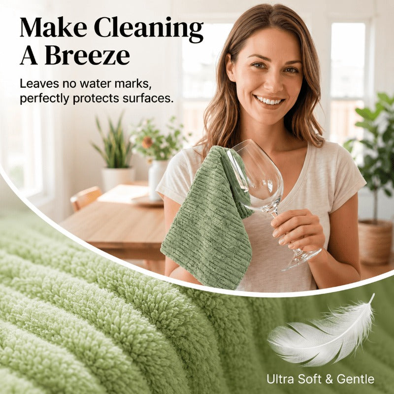 20-Roll Reusable Microfiber Towel System – 400 Washable Easy-Tear Cleaning Cloths