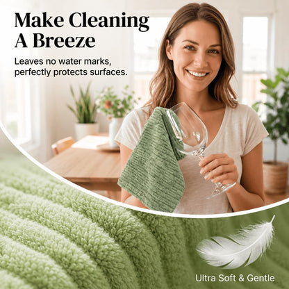 20-Roll Reusable Microfiber Towel System – 400 Washable Easy-Tear Cleaning Cloths