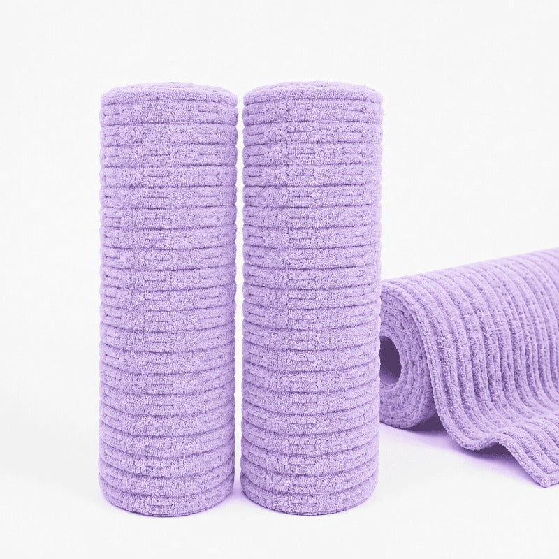 20-Roll Reusable Microfiber Towel System – 400 Washable Easy-Tear Cleaning Cloths