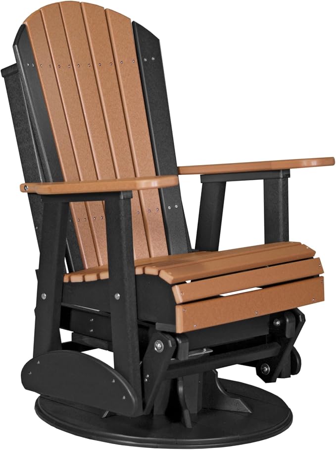 BUY 1 GET 1 FREE – Cedarbrook 360° Swivel Glider HDPE Adirondack Chairs, 2-Chair Outdoor Set