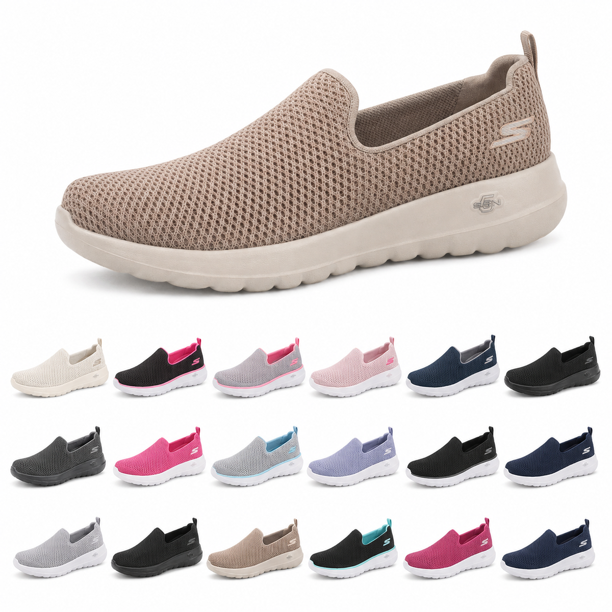 Skechers GO WALK Joy 18-Pair Complete Color Collection – Women’s 5GEN Slip-On Walking Shoes