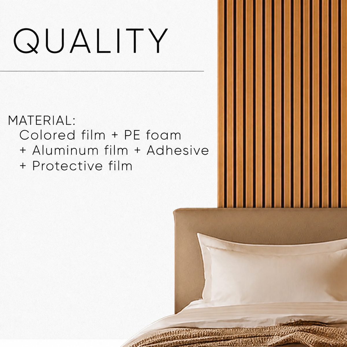 Peel & Stick Slat Wall Panels — 10-Pack