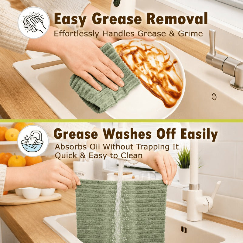 20-Roll Reusable Microfiber Towel System – 400 Washable Easy-Tear Cleaning Cloths